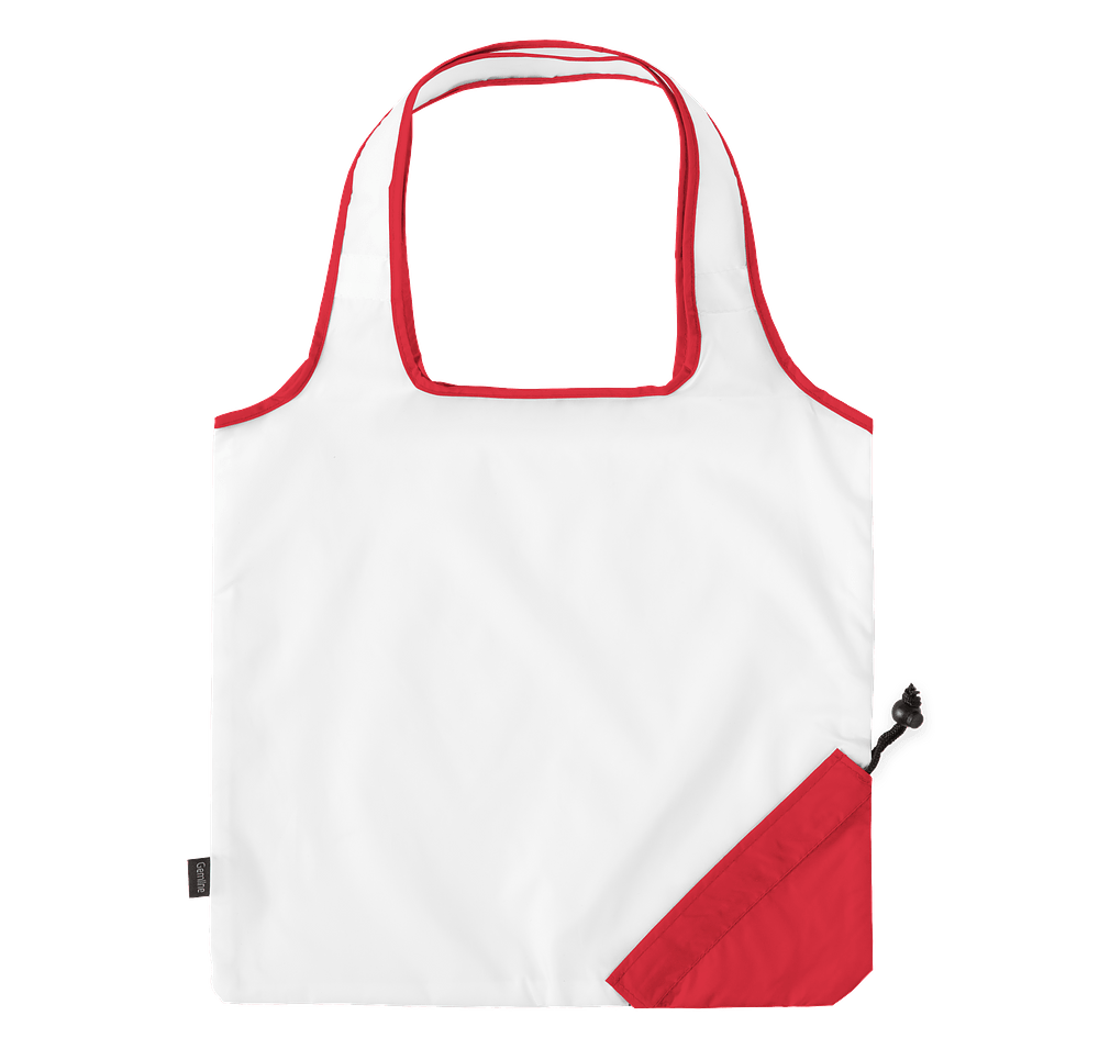 Contrast Foldaway Shopper Tote Bag-default