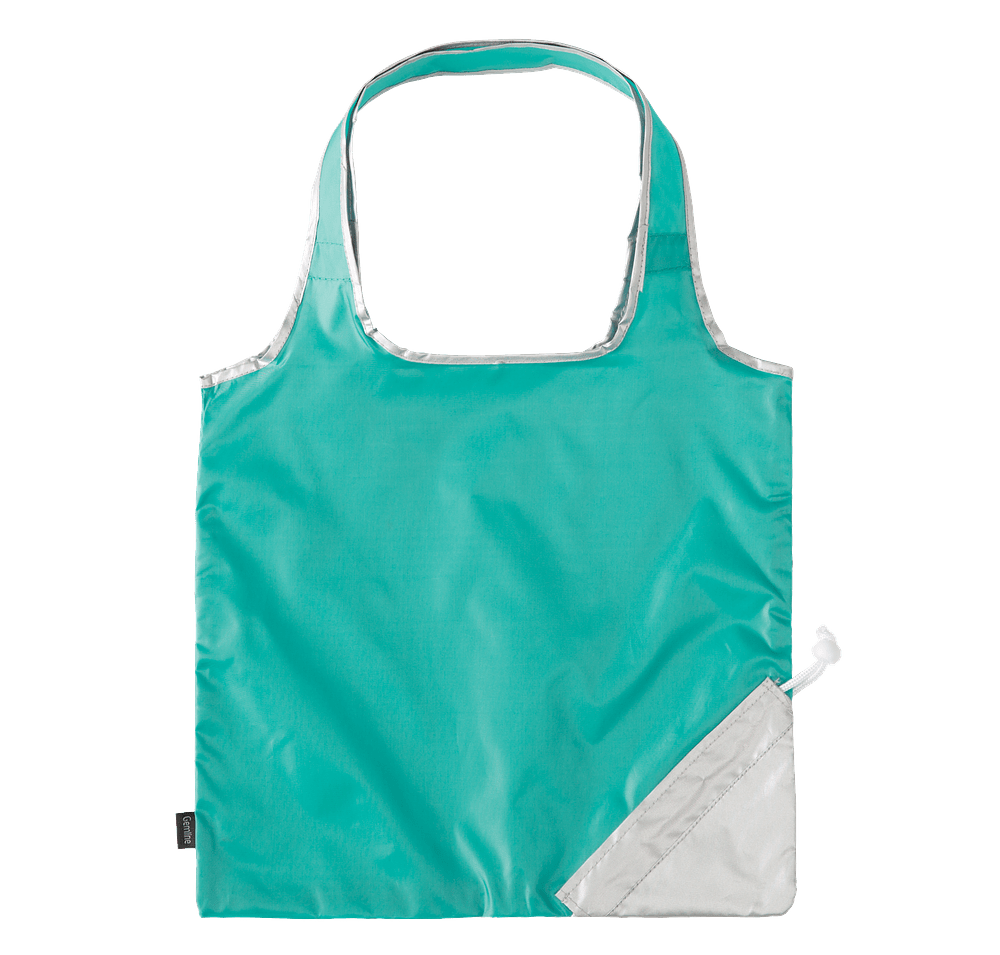 Contrast Foldaway Shopper Tote Bag-default