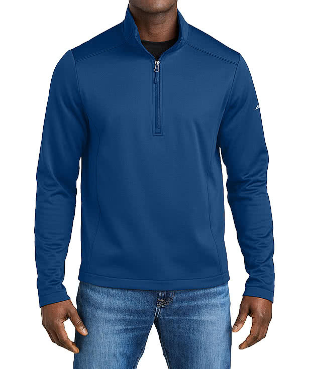 Eddie Bauer Smooth Mid Layer Half Zip Fleece Pullover - Embroidered