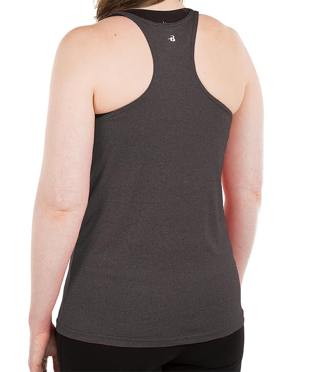 Badger Women's Heather Performance Racerback Tank