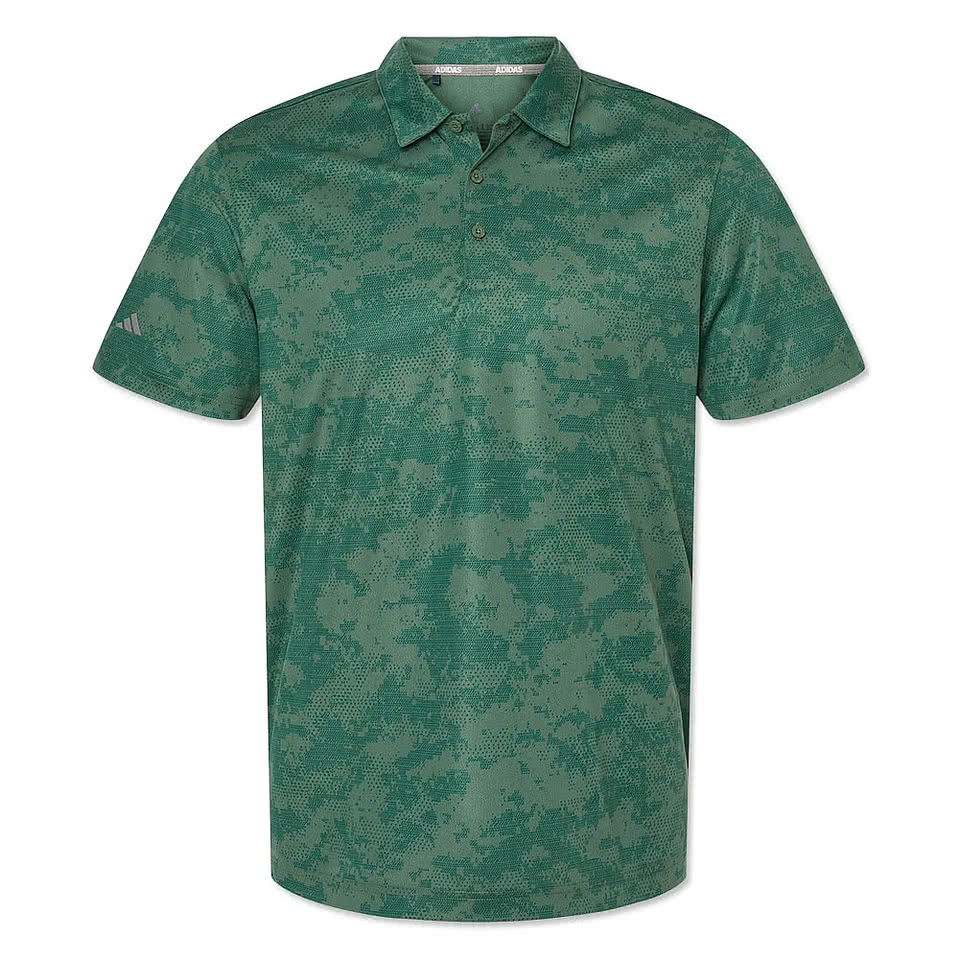Adidas All Over Camo Recycled Performance Polo - Printed
