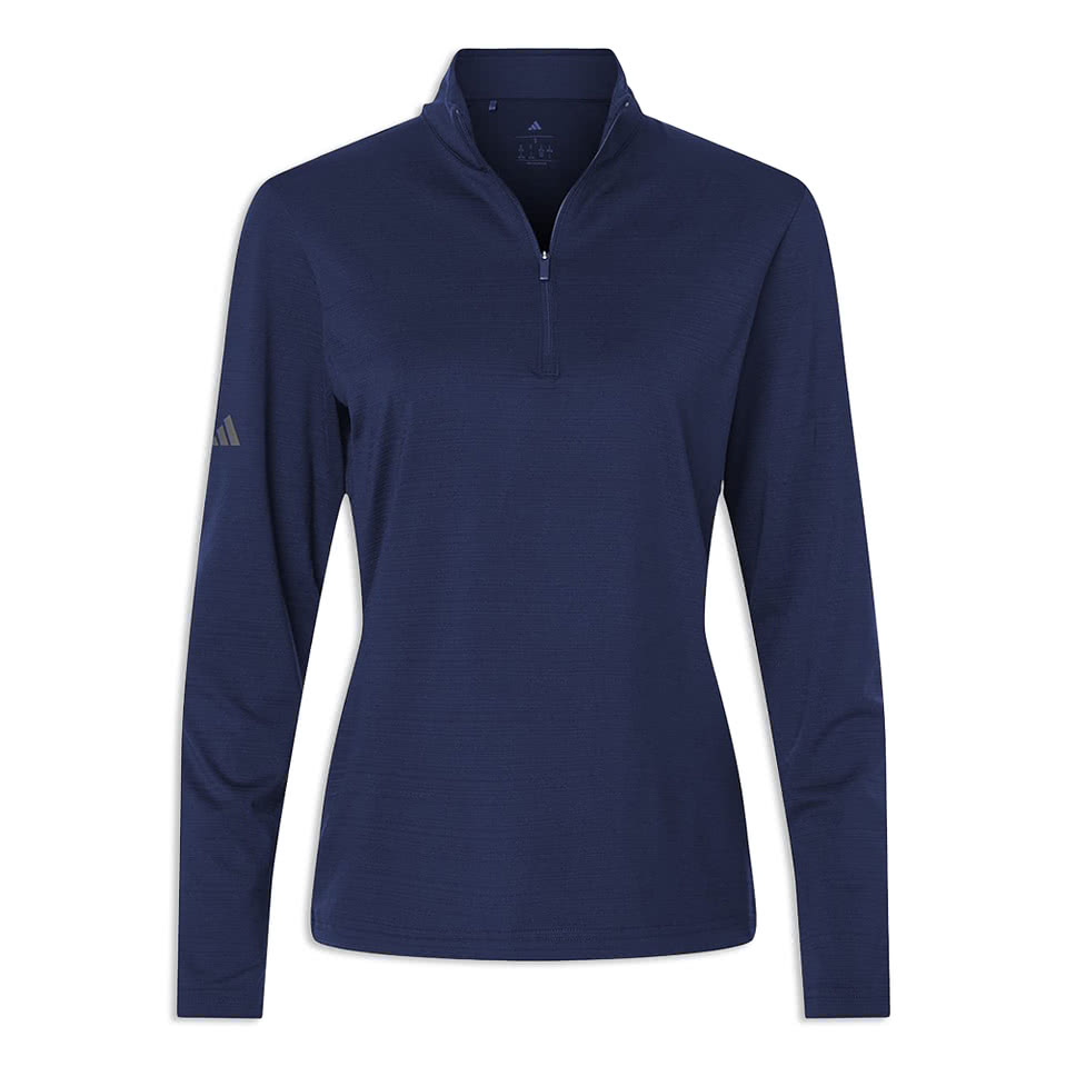 Custom Adidas Women's Textured Stripe Recycled Performance Quarter