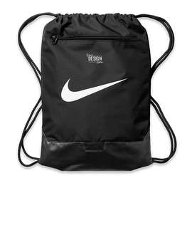 Nike Brasilia Recycled Drawstring Bag - Color: Black