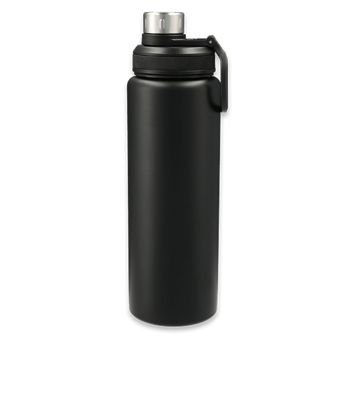 32 oz. Vasco Stainless Steel Water Bottle with Dual Opening Lid in Black