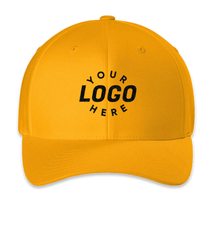 Flexfit Wooly Combed Baseball Hat in Gold