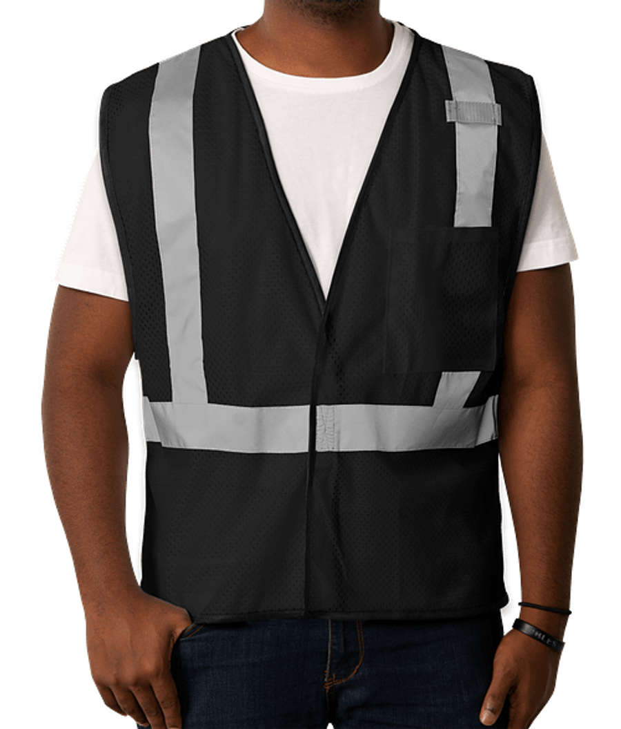 Kishigo Non-ANSI Enhanced Visibility Color Safety Vest in Black