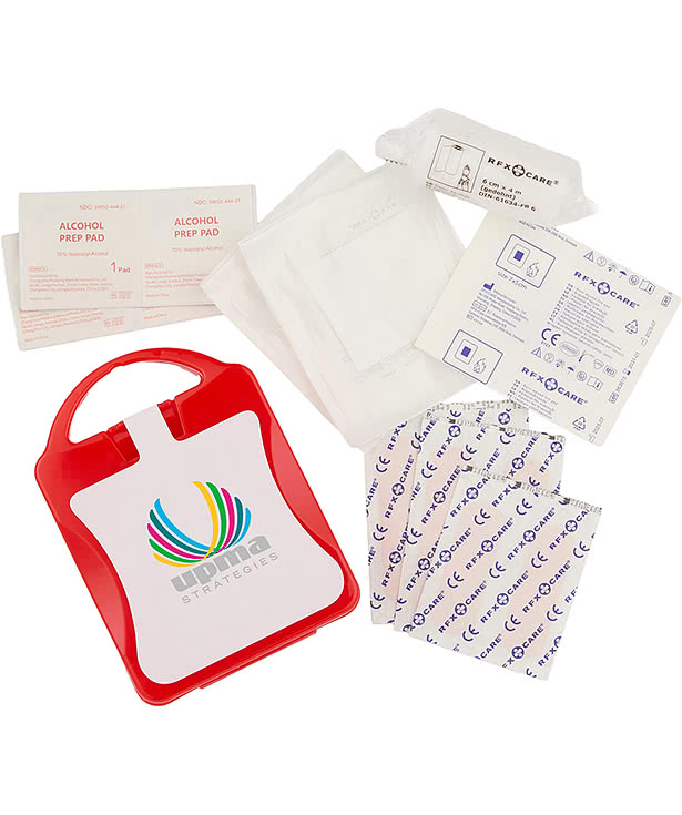 21-Piece First Aid Kit with Recycled Case