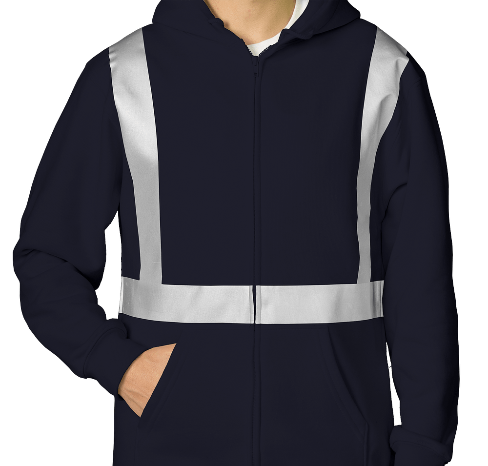 Bayside USA-Made Hi-Vis Zip Hoodie-default