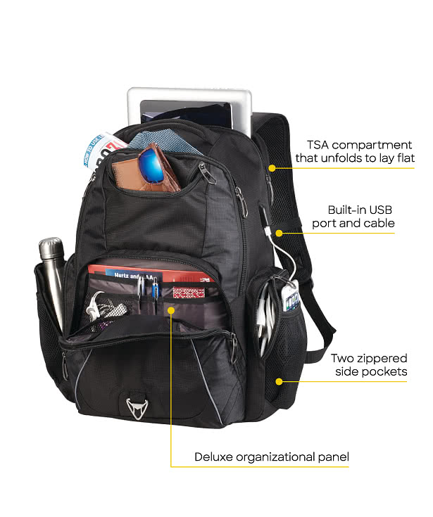 Rainier TSA Charging 17" Computer Backpack