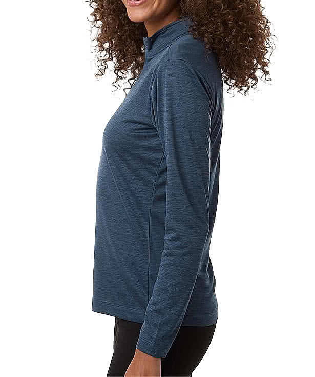 AllPro Women's Pro-Lock Melange Quarter Zip Performance Shirt