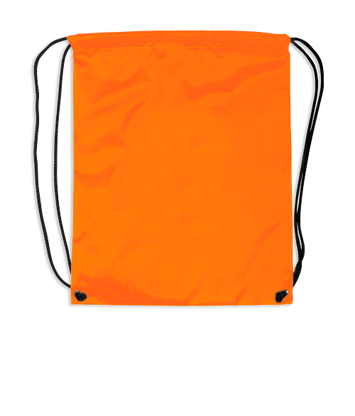 Full Color Drawstring Backpack in Bright Orange