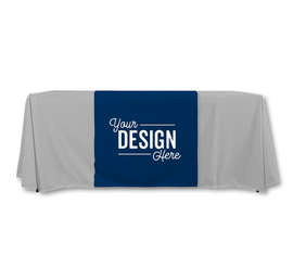 Full Color 7.5' Table Runner - Color: Navy
