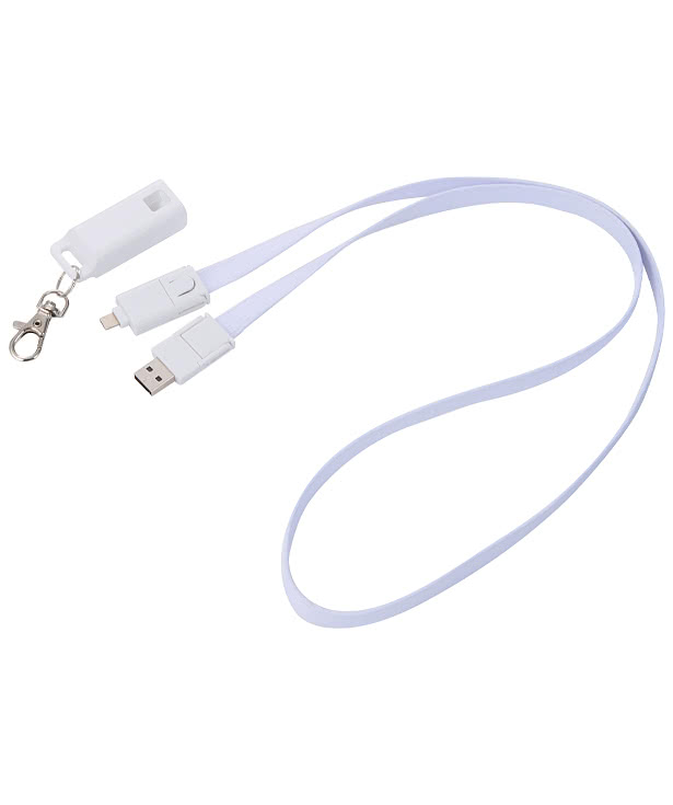 5-in-1 40W PD Charging Cable Lanyard with Swivel Lobster Hook