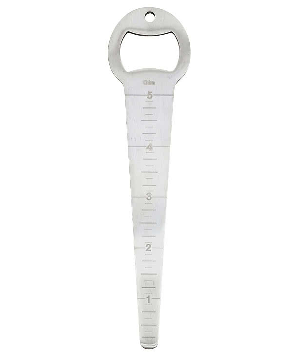 Laser Engraved Stainless Steel Seed Depth Tool with Bottle Opener