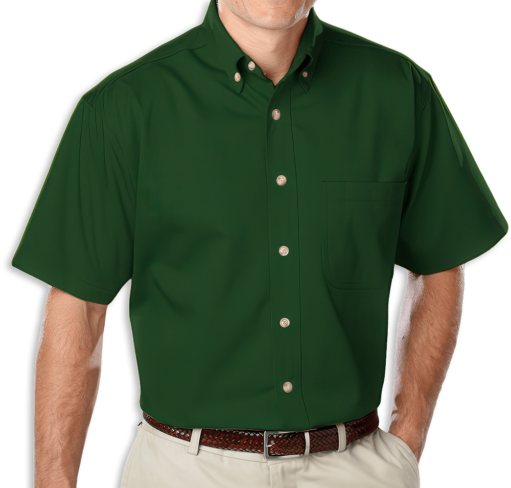 Blue Generation Colorfast Twill Short Sleeve Dress Shirt-default