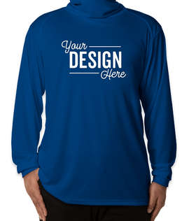 Badger Long Sleeve Performance Shirt with Gaiter - Color: Royal