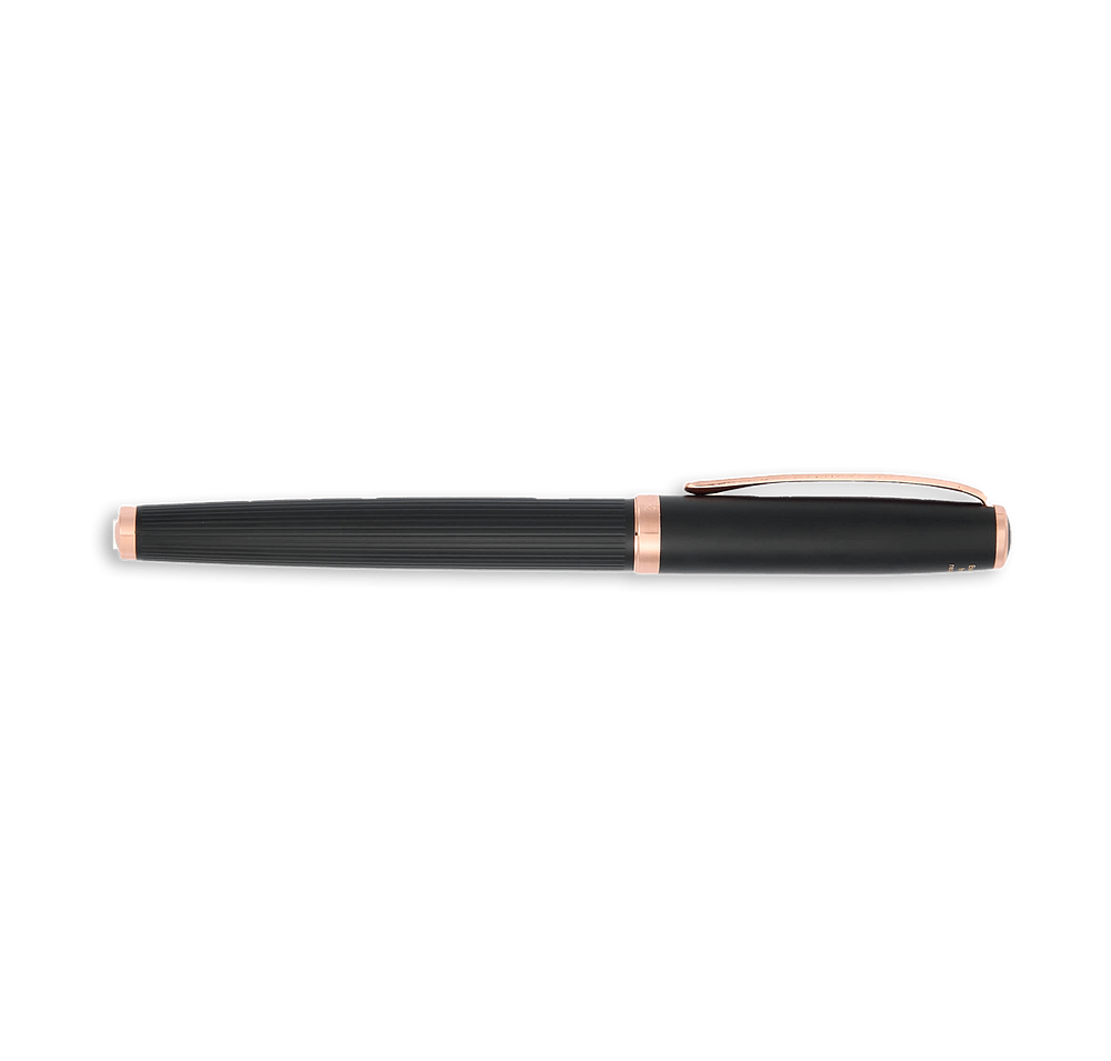 Laser Engraved Luxe Recycled Matte Rollerball Gel Pen (black ink)-default