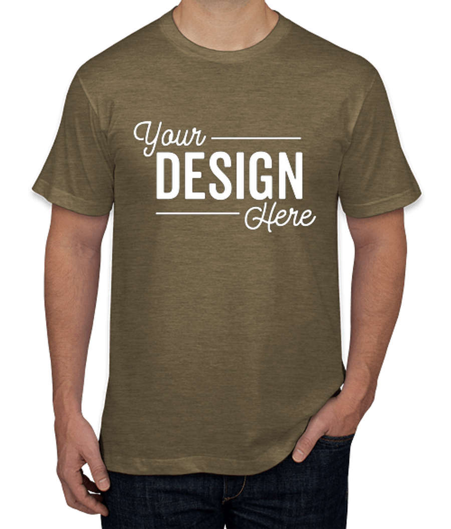 American Apparel Jersey Blend T-shirt in Heather Olive