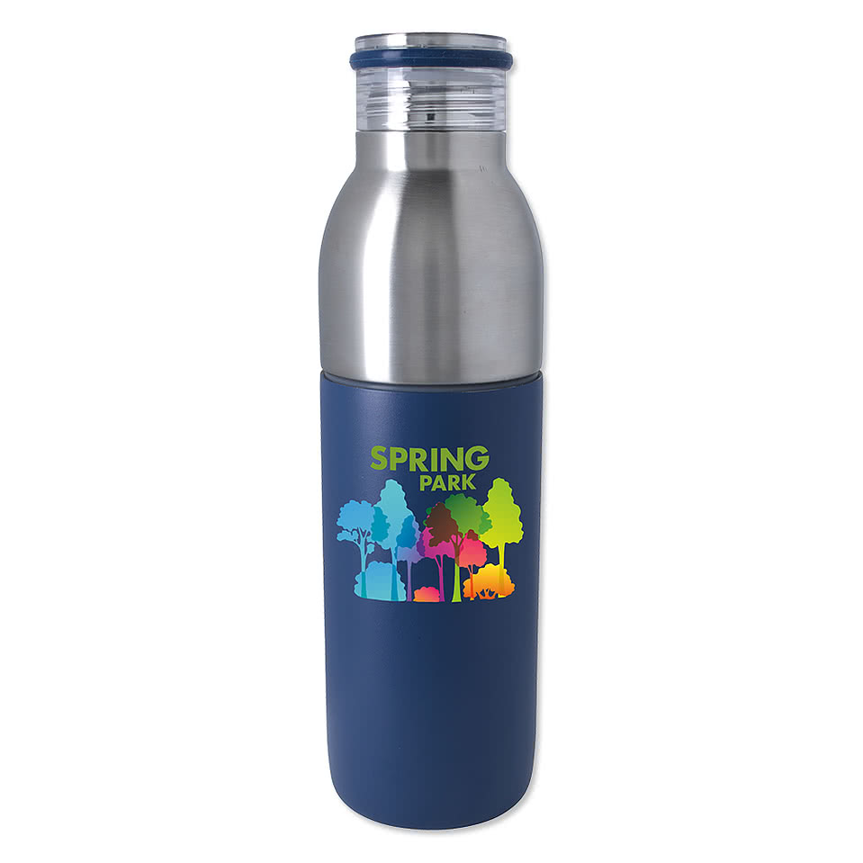 Full Color 22 oz. Active 2-in-1 Insulated Water Bottle and Tumbler