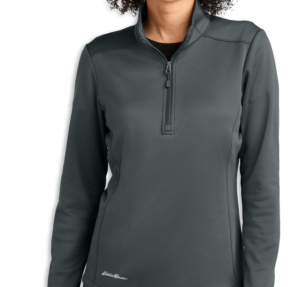 Eddie Bauer Women's Smooth Mid Layer Half Zip Fleece Pullover - Printed-default