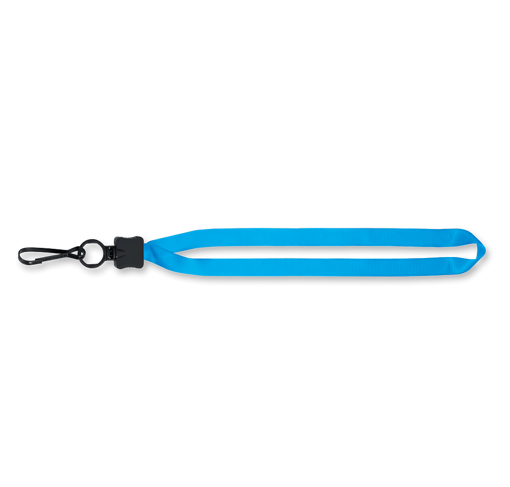 Full Color Lanyard with Plastic O-Ring and Metal Swivel Hook-default