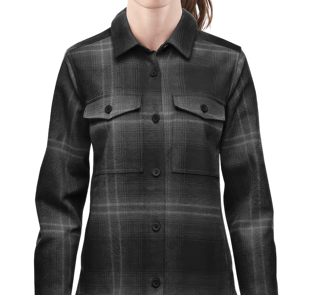 Stormtech Women's Highland Recycled Plaid Shirt Jacket-default