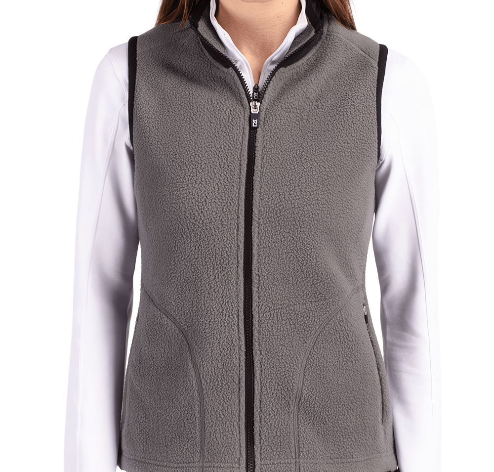 Cutter & Buck Women’s Cascade Recycled Sherpa Fleece Vest-default