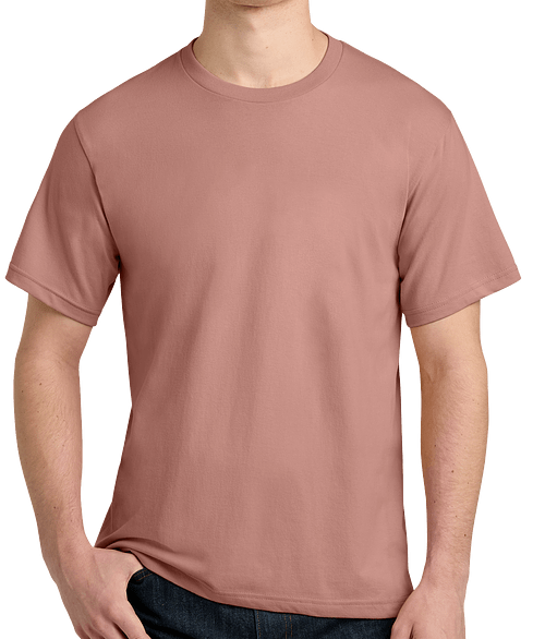 Next Level Ideal Jersey Crewneck T-shirt in Desert Pink