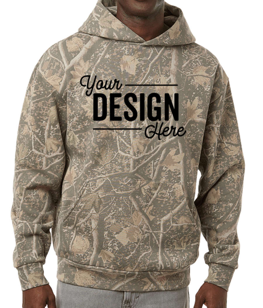 Independent Trading Boulevard Heavyweight Pullover Hoodie in Deadwood Tree Camo