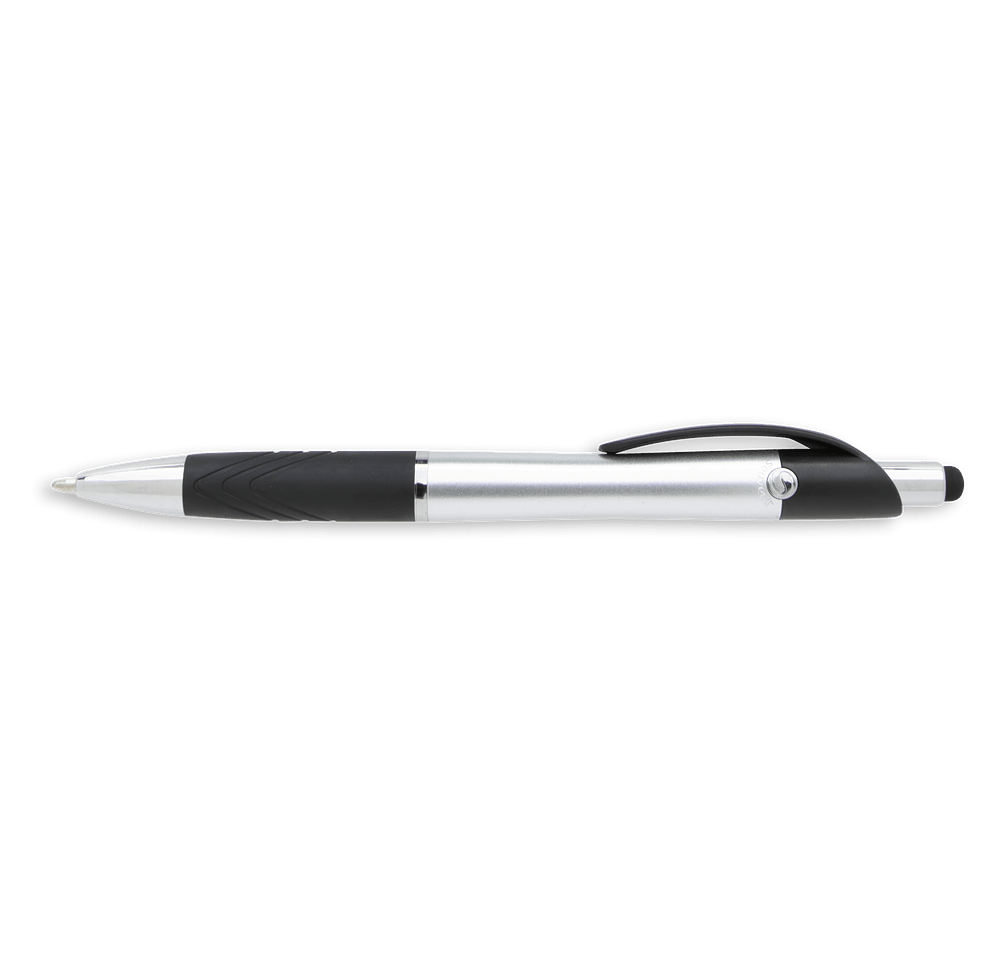 Full Color Souvenir Emblem Ballpoint Stylus Pen (black ink)-default
