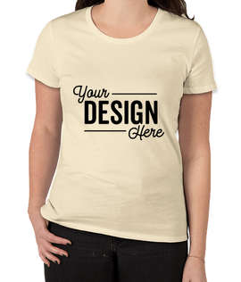 Royal Apparel Women's USA-Made Slim Fit Organic T-shirt - Color: Natural