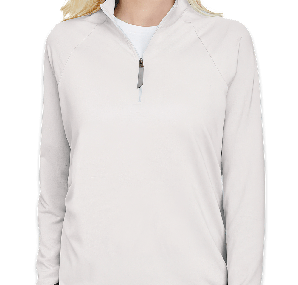 Devon & Jones Women's CrownLux Performance Quarter Zip Sweatshirt-default