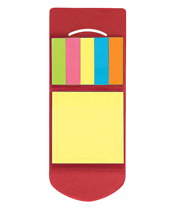 Pocket Case with Sticky Notes and Flags