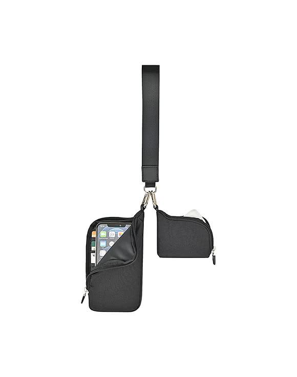 Well Studio Recycled Nylon Dual Pouch Lanyard - AWARE