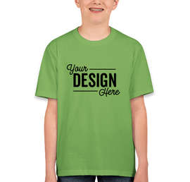 Canada - Fruit of the Loom Youth 100% Cotton T-shirt - Color: Kiwi