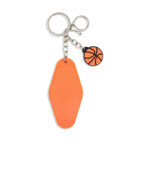 Basketball Motel Keychain in Orange