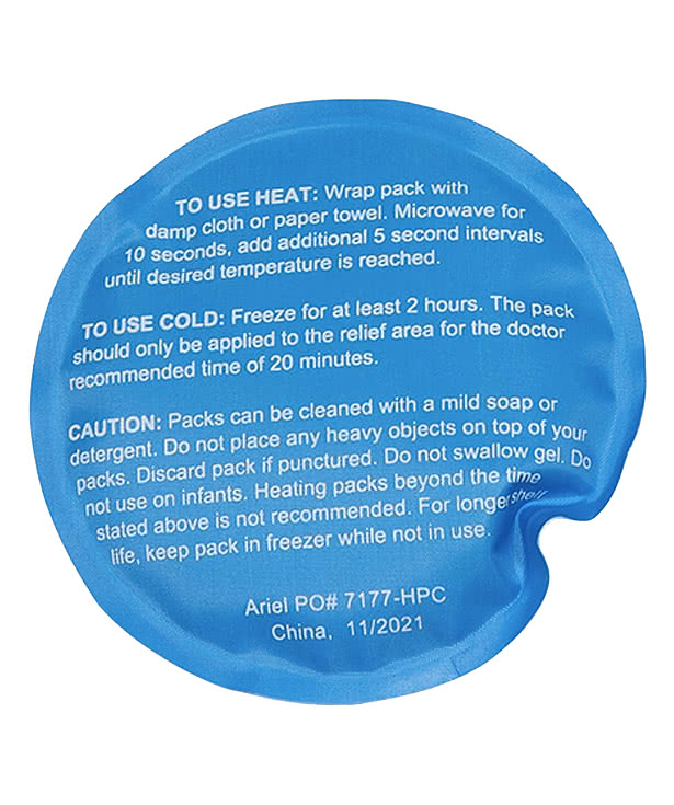 Round Nylon-Covered Hot/Cold Pack