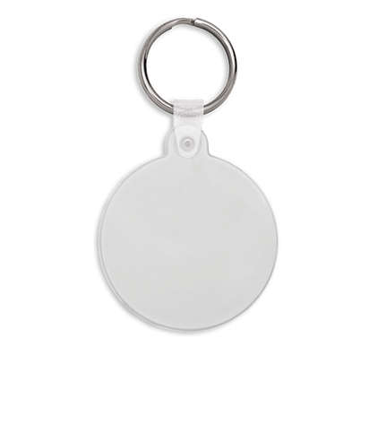 Circle PVC Keychain - Clear