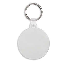 Circle PVC Keychain - Color: Clear