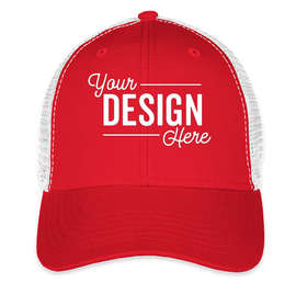 Sportsman Vintage Trucker Hat - Color: Red / White