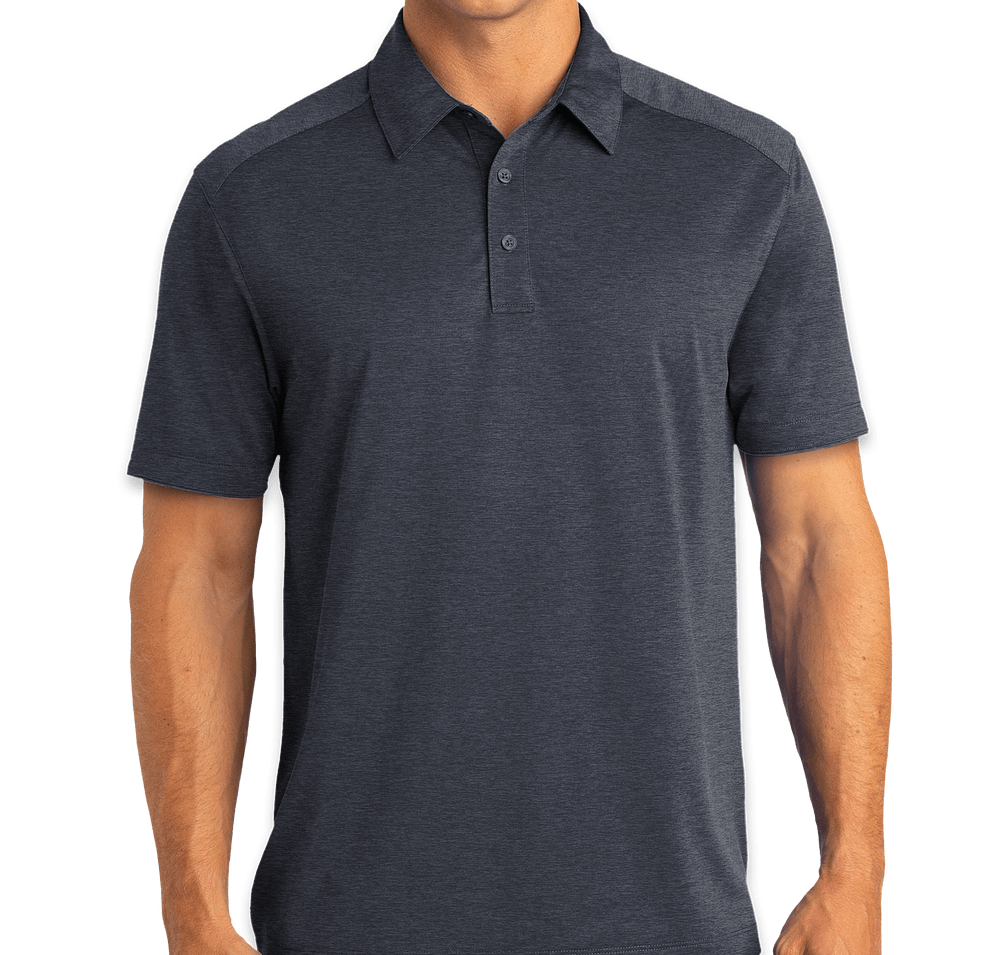 Port Authority Digi Heather Lightweight Performance Polo-default
