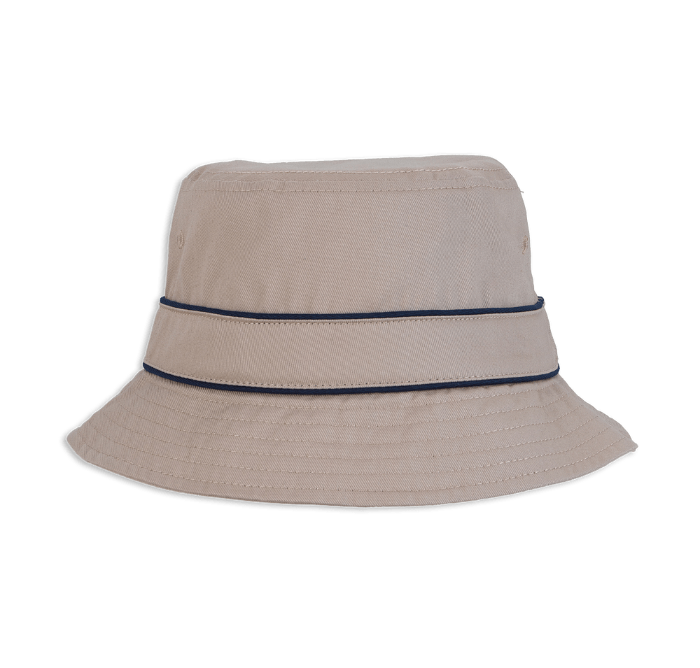 Cotton Bucket Hat with Trim-default