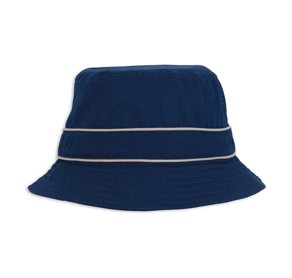 Cotton Bucket Hat with Trim-default