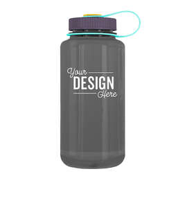 32 oz. Nalgene Tritan Wide Mouth Water Bottle - Color: Charcoal / Hyacinth / Seaside / Sunflower