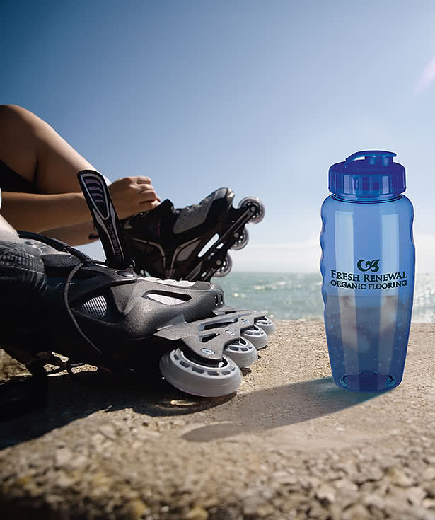 31 oz. Gripper Poly-Clear Water Bottle