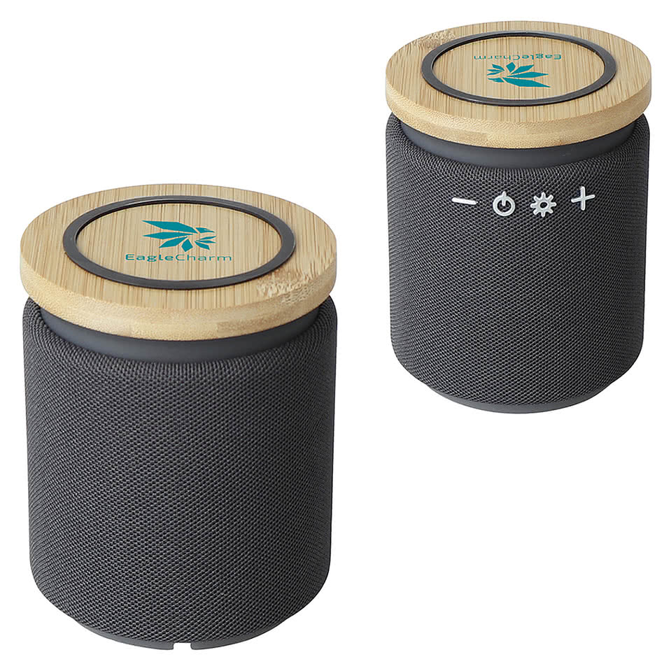 Bamboo Wireless Speaker & 10W Wireless Charger