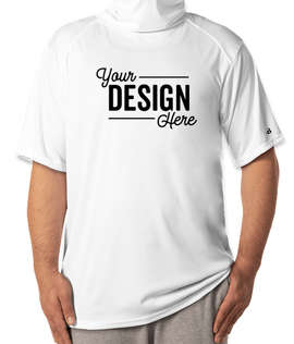 Badger Performance Shirt with Gaiter - Color: White