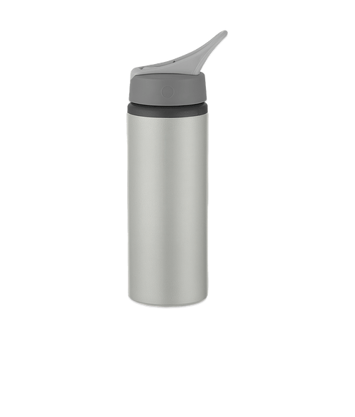 Full Color 25 oz. Aluminum Bike Water Bottle in Metallic Silver