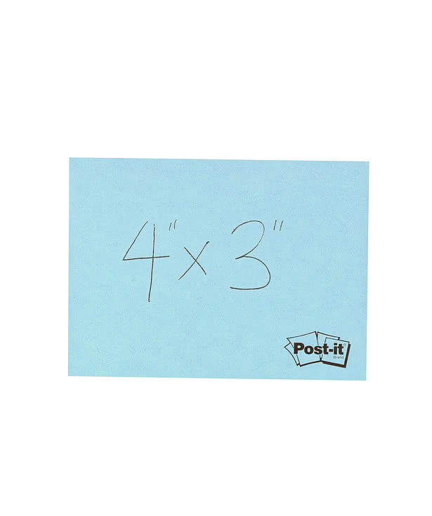 3M Post-it® Note-  4" x 3" - 50 sheets/pad