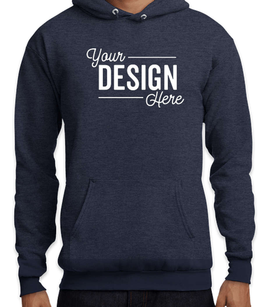 Port & Company Tall Core Pullover Hoodie in Heather Navy